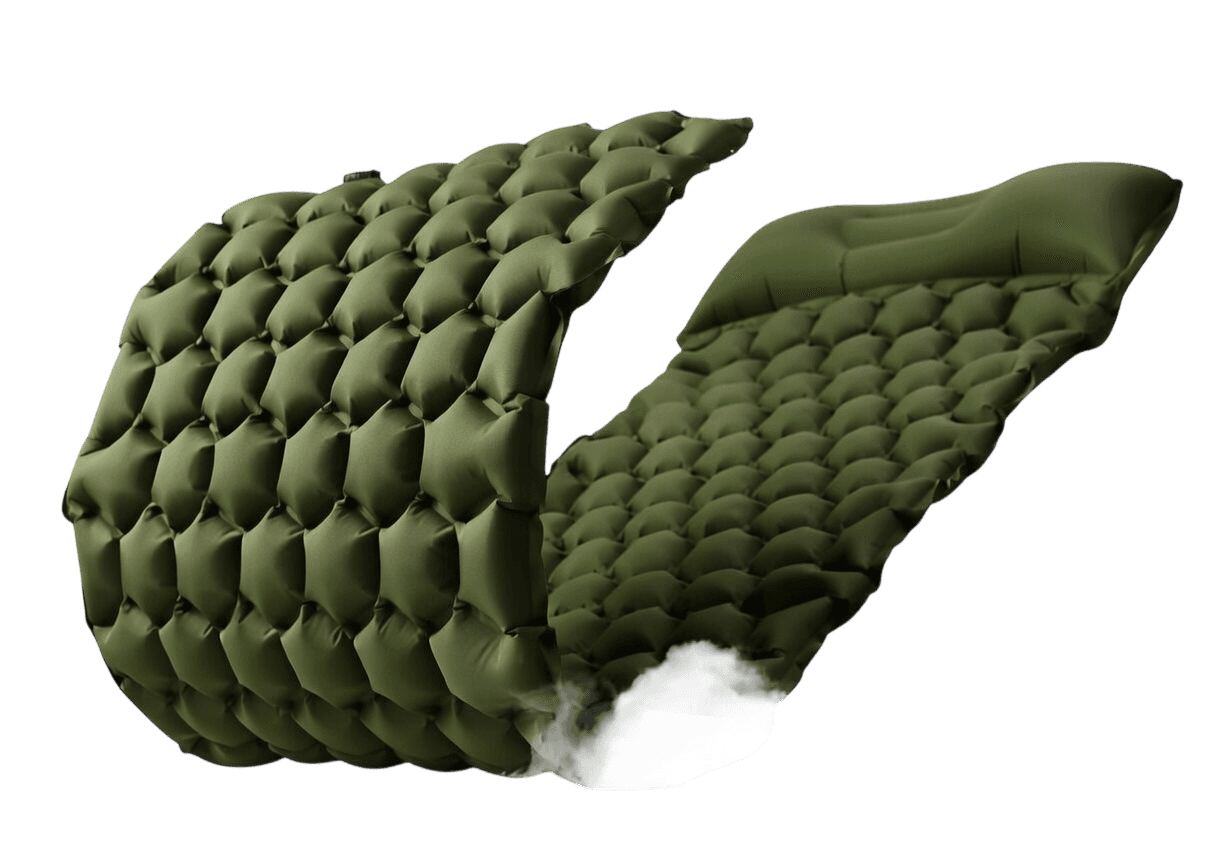 Vanquish Camping Inflatable No-Pump Hex Pad - Premium camping gear for outdoor adventures